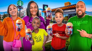 We Tried Starbucks New Spider Man Drink. (Family Vlog)