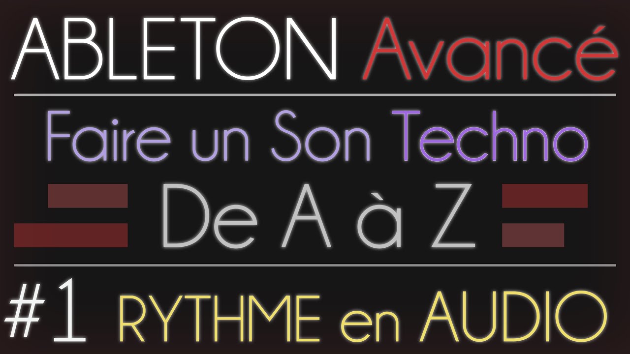 Créer sur Ableton Live - Épisode 1 : AUDIO, Base Rythmique - YouTube