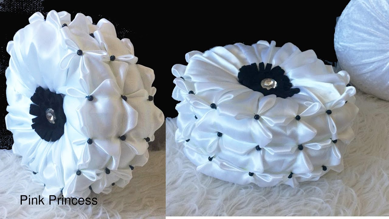 DIY Smocked cushion .No voice over.ASMR music.