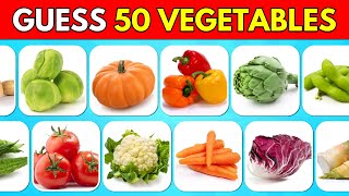 Guess the Vegetable in 3 Seconds! 🥕🥦 50 Vegetables