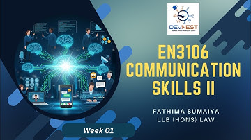 BIT / UCSC / Sem 3 – EN3106 Communication Skills II (Tamil) | Week 01 | DevNest Institute