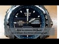 How to Remove a Citizen Eco-Drive Chronograph Titanium WR 100 Monocoque Case - Watch Repair Tutorial