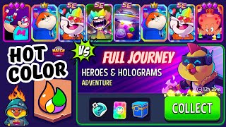 FULL Adventure Heroes & Holograms! Hot Color + Super Sized + Sprint | Match Masters