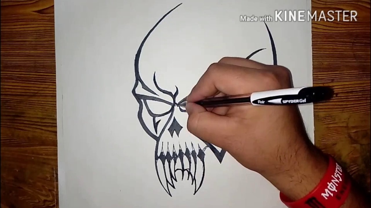 Skull Tattoo Drawings Easy