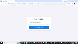 🔳 QR Code Generator  | Frontend Developer | HTML, CSS & JavaScript