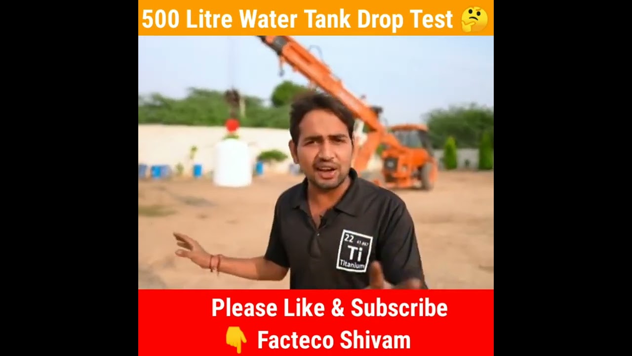 500 Litre Water Tank Drop Test | Experiment | @Mr_Indian_Hacker |😱😱 