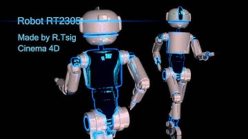Robot RT2305 - 3D model, cinema 4D