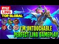 I'm Untouchable, Perfect Ling Gameplay - Top Global Ling Ryu1 - Mobile Legends Gameplay And Build