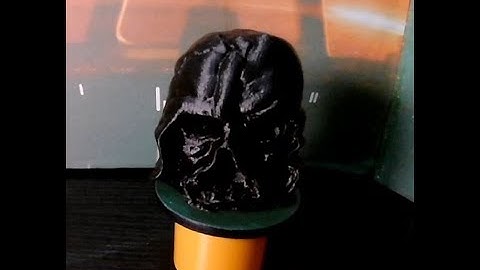 3D Printed Darth Vaders melted helmet, Force Awakens