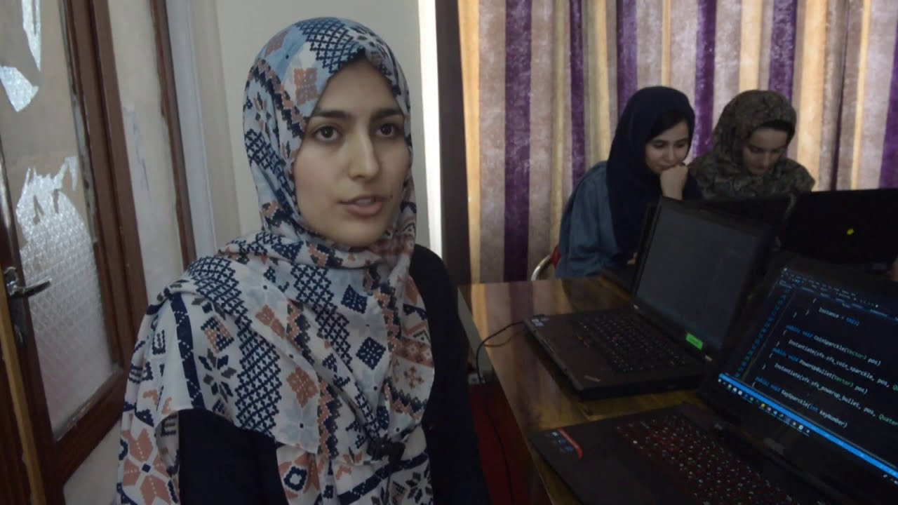 Afghan girl coders build their own games and apps - YouTube