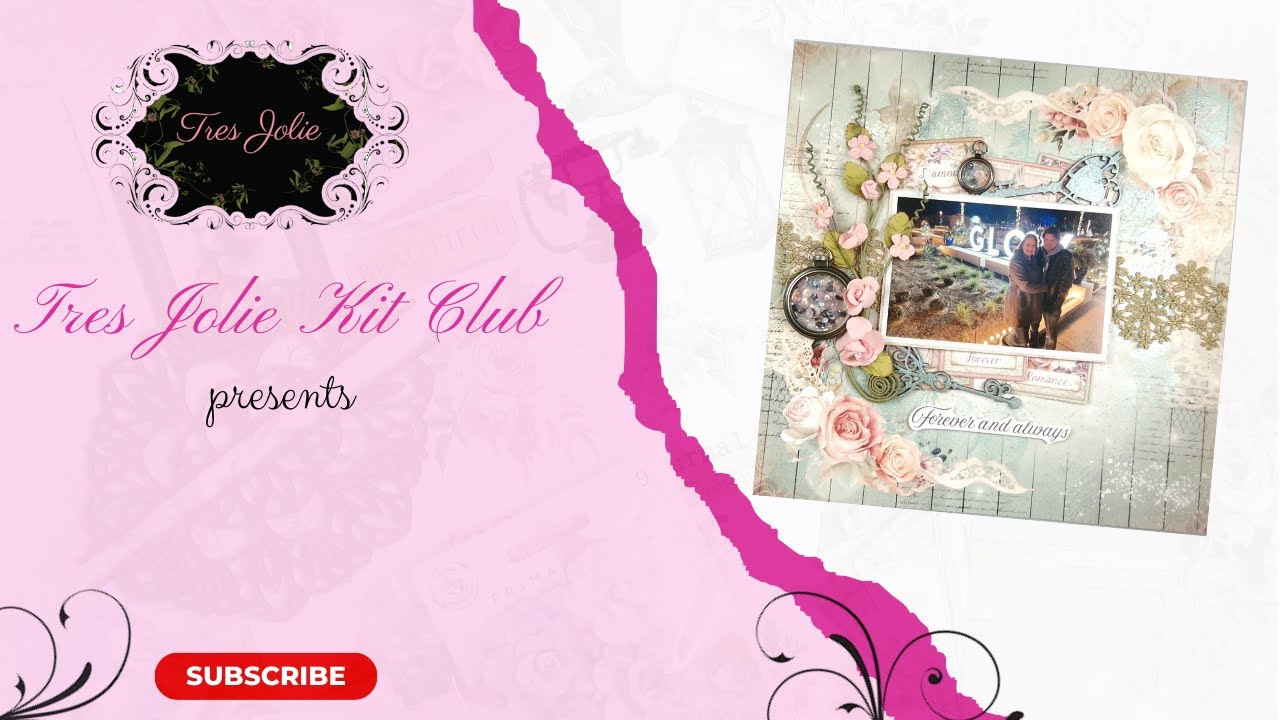 Tres Jolie DT March 2024 Mixed Media Kit - YouTube