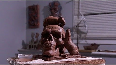 Sculpting Human skull part 2