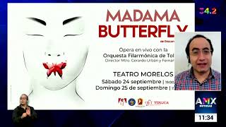 24 y 25 de septiembre, Madama Butterfly en Toluca