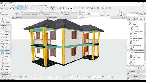 archicad 24 part 2 tutorial house modeling design 🏠🏘️