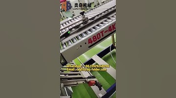 AOQI Paper folding machine running in action