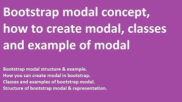 How to create bootstrap modal | example of bootstrap modal | bootstrap modal tutorial