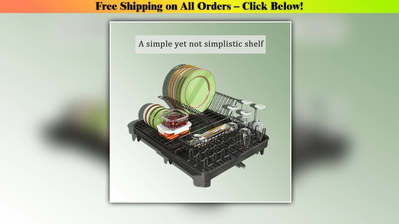 Kitchen cutlery rack - single-layer storage, plate and cup drying station | rust proof drainage