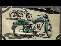 Мотоциклы DKW RT125, Минск М1А и М1М. С них началась история ММЗ в 1951 году.