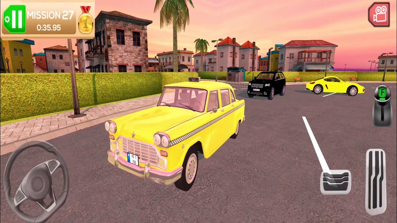 Classic Taxi Driving in My Holiday Car - #1 Android iOS Gameplay Video | Car Parking Games to Play