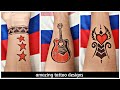 Amazing tattoo designs of guitar | flying heart | hand band with star