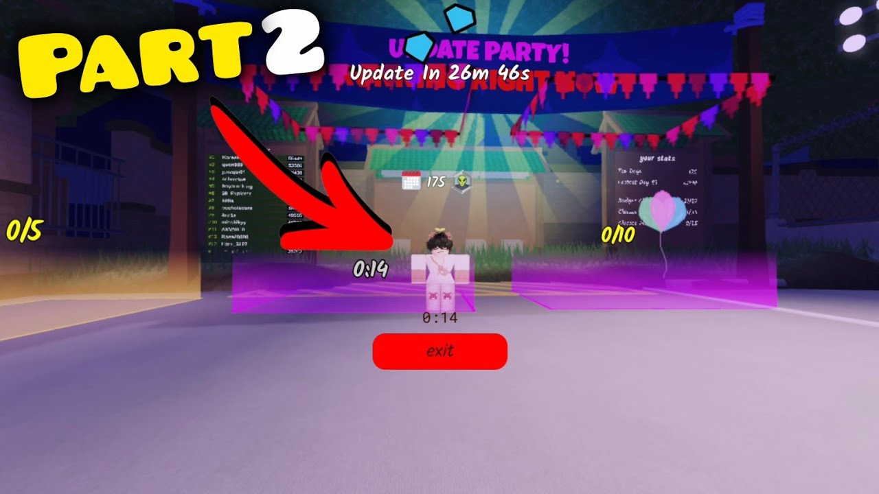 Part 2 Update Party at 99 Night in the forest.