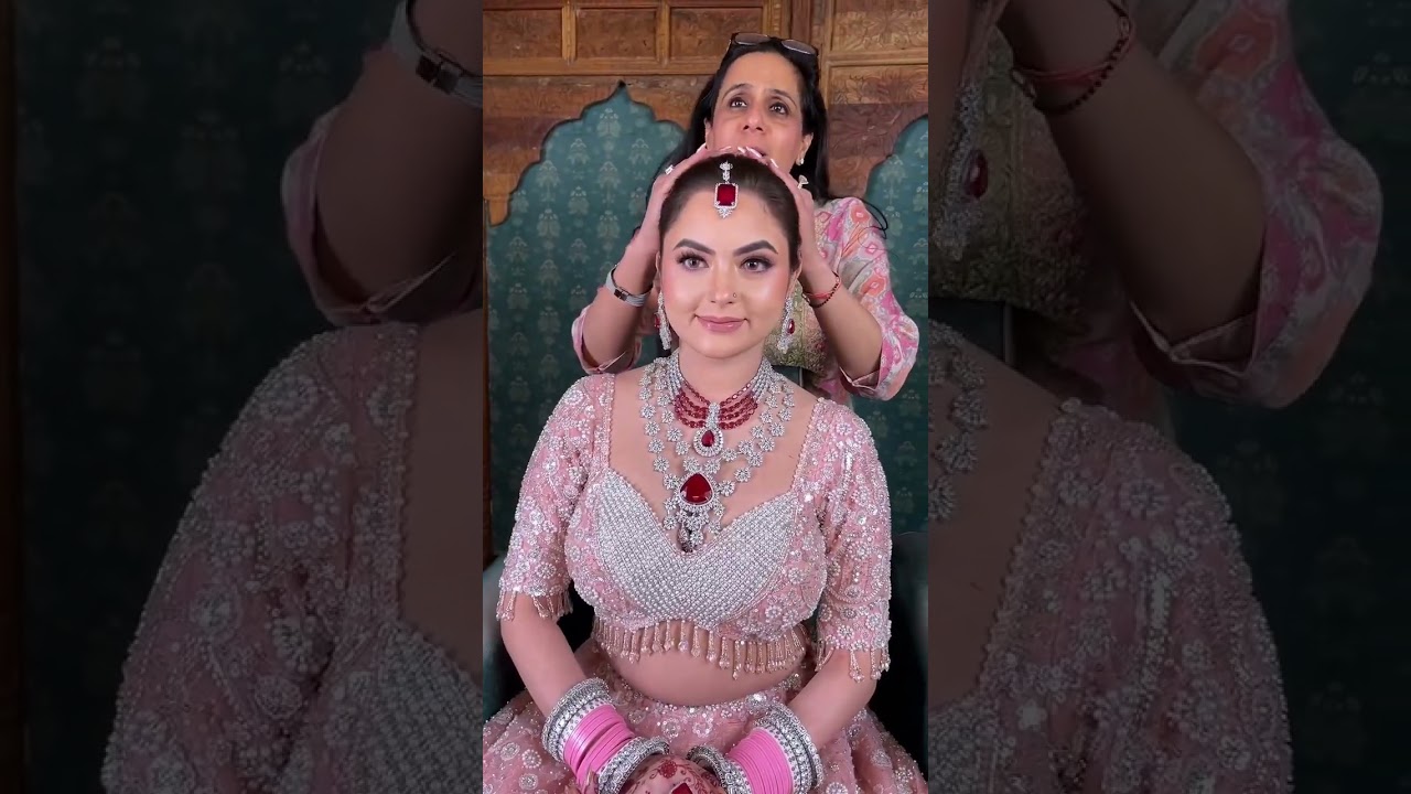 Pink Hues & Dewy Glow for this Pretty Bridal Look