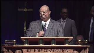 Bishop Sedgwick Daniels leading CRAZY PRAISE BREAK (Friday Evening ) at the 112th Holy Convocation