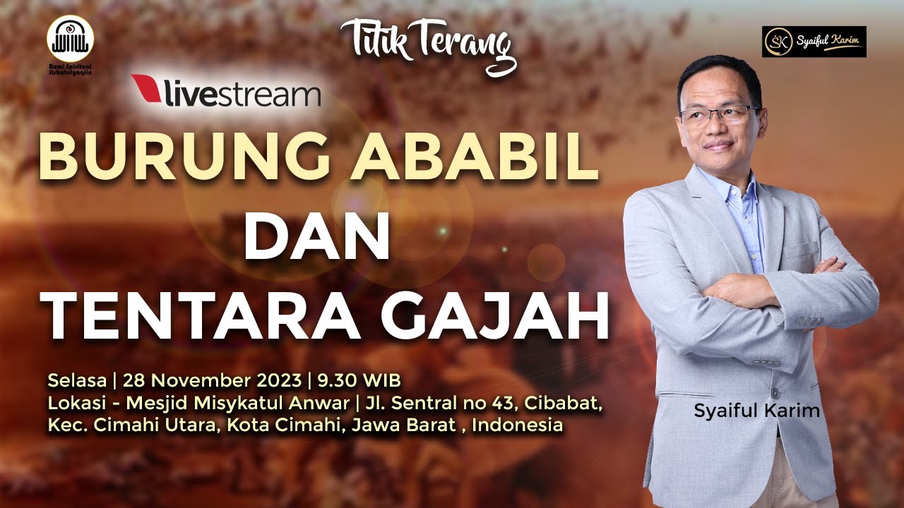 TITIK TERANG | BURUNG ABABIL & TENTARA GAJAH | SYAIFUL KARIM | BSI