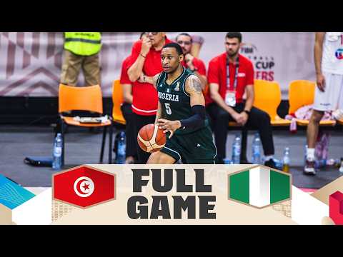 Tunisia v Nigeria | Full Basketball Game | FIBA Basketball World Cup 2027 African Qualifiers