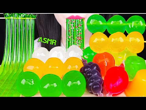 ASMR FRUIT JELLY *GRAPE JELLY, JELLY NOODLES, TikTok FRUIT JELLY <strong>포도</strong> <strong>젤리</strong>, 틱톡 과일 <strong>젤리</strong> 먹방 EATING SOUNDS