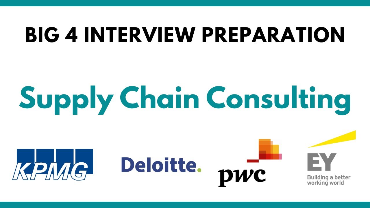 Подготовка к собеседованию в Big 4 Supply Chain Consulting (Deloitte, EY, PwC, KPMG)