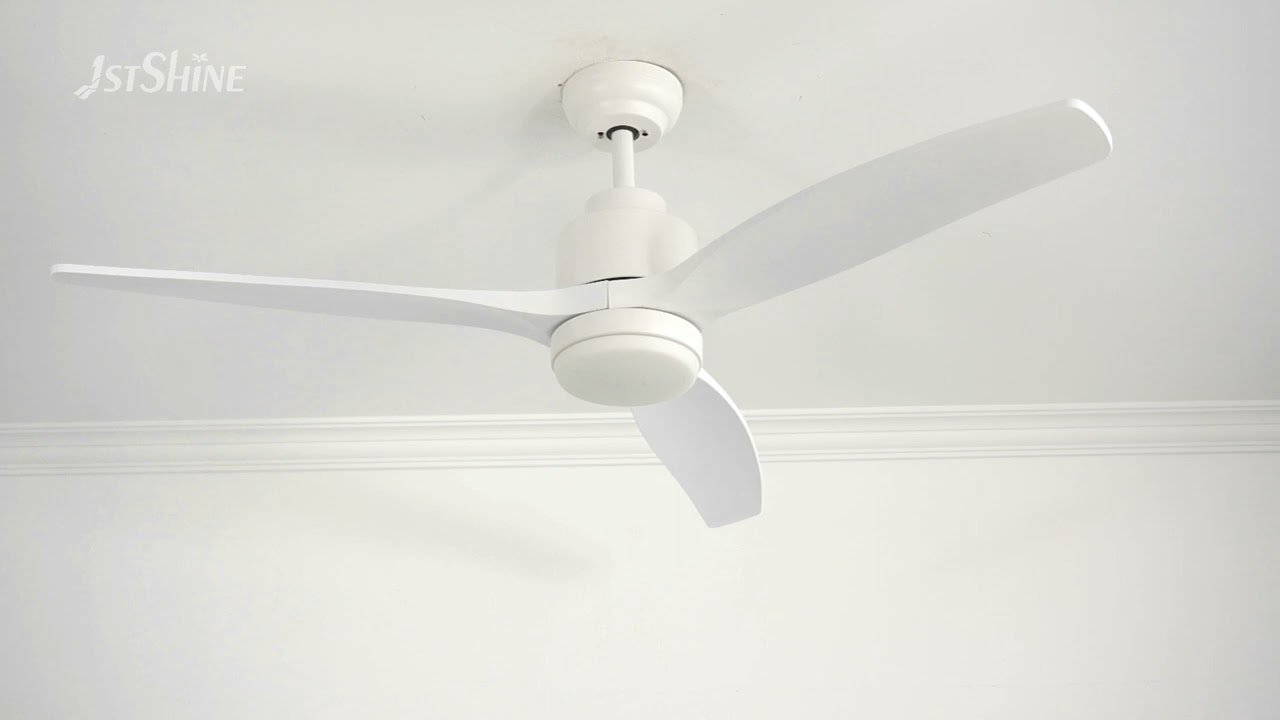 Low Profile DC110V Dimmable LED Ceiling Fan Reversible Quiet DC Motor