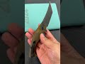 KUBEY KU175D  Scimitar Tanto Liner Lock Hunting Folding Knife Ultem Handle 3.46" Blackwash 14C28N