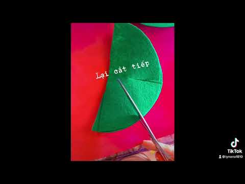 Video Hướng dẫn cách cắt hoa bằng vải nỉ siêu dễ mà đẹp mê... - youtube