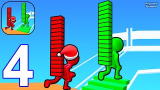 Bridge Race  Gameplay Walkthrough Part 4 Stickman Bridge Race (iOS, Android)