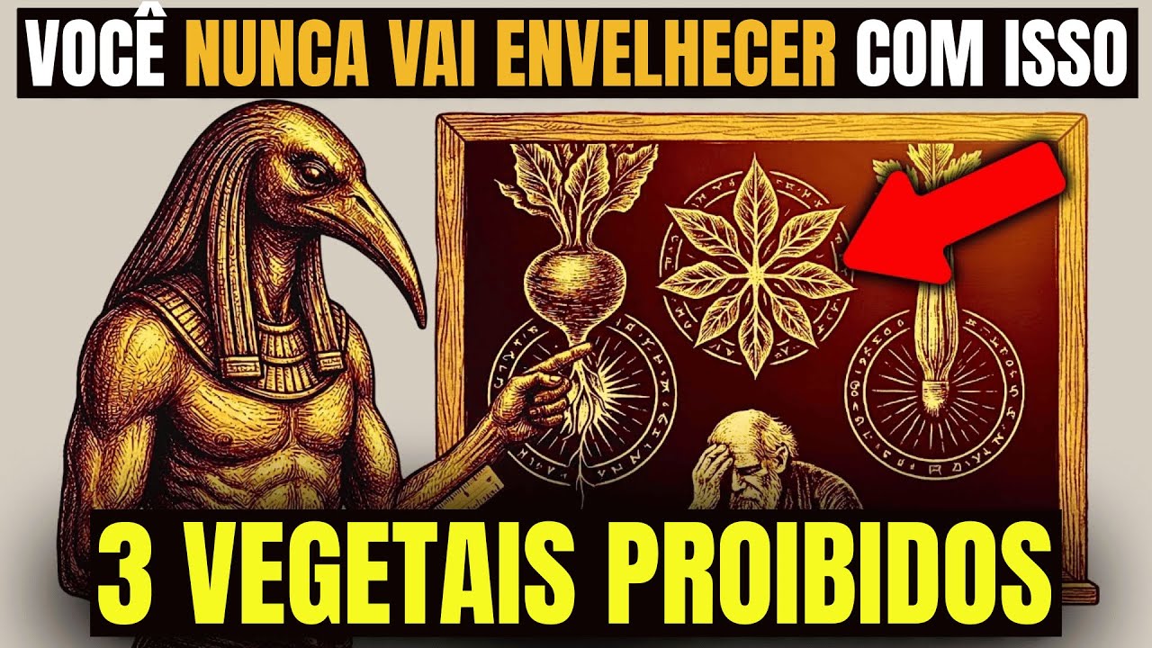 Se você IGNORAR este vídeo, vai PERDER os 3 VEGETAIS PROIBIDOS de Thoth para a JUVENTUDE ETERNA