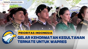 Wapres Gibran Dapat Gelar "Kaicil Kastela" - [Prioritas Indonesia]