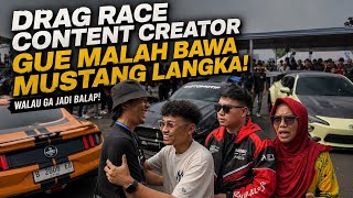 THE MUSTANG CS800 ARRIVES AT THE DRAG RACE! DIDN'T GET TO RACE BUT BECAME THE CENTER OF ATTENTION 🔥