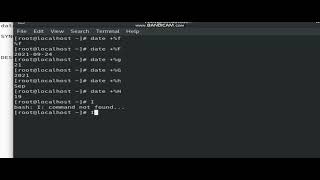 date commands of redhat linux