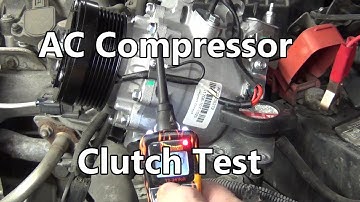 How-to Test for AC Compressor Clutch Function