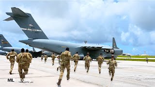 Urgency!! US C-17 Globemaster III Airplane Rush Take Off towards the Ukrainian Border