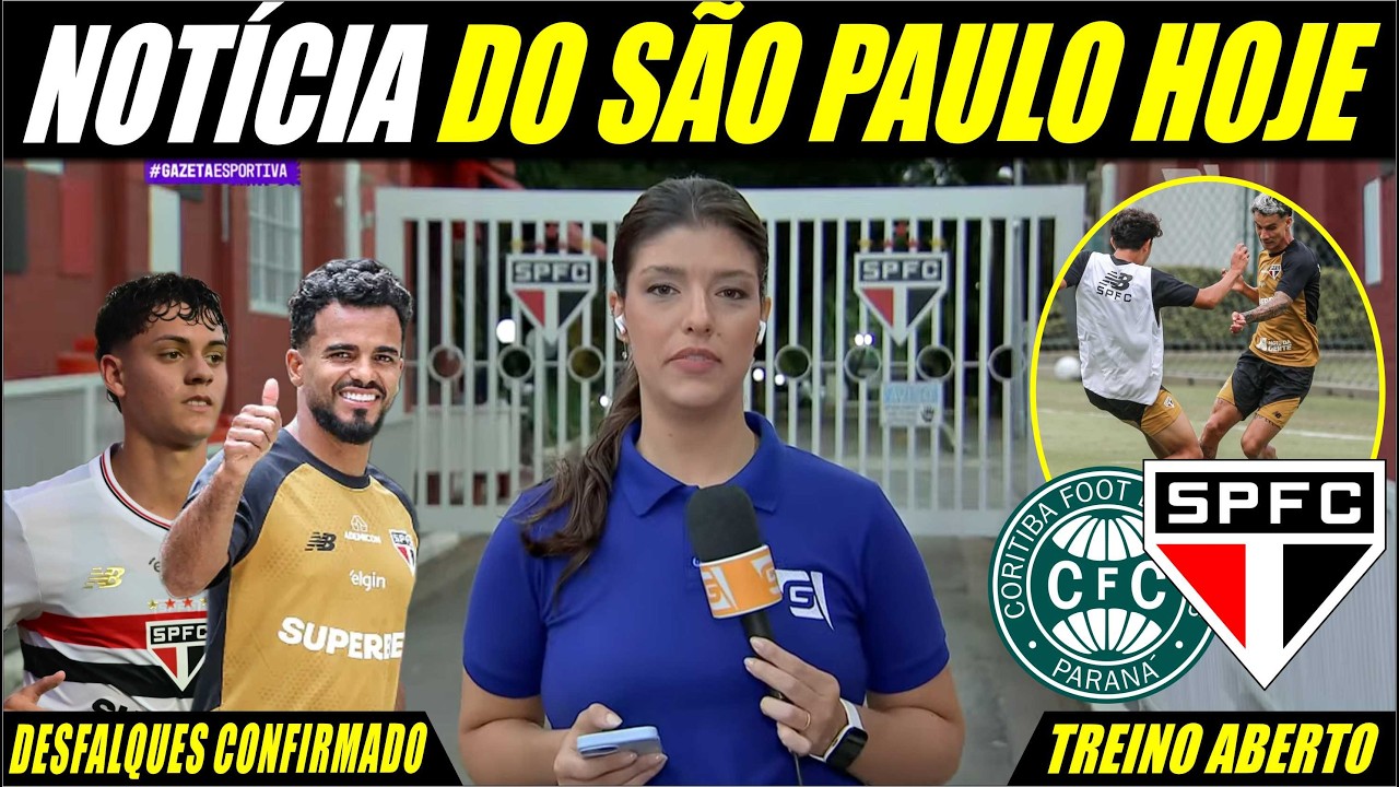 ULTIMAS NOTÍCIAS DO SÃO PAULO | SPFC TEM 3 DESFALQUES | TITULARES OU RESERVAS CONTRA O COXA?