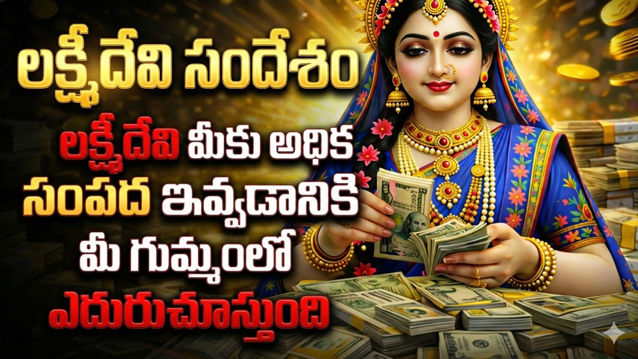 లక్ష్మీదేవి సందేశం 🔔 మీ గుమ్మంలో సంపద కోసం ఎదురుచూస్తుంది | వెంటనే వినండి!