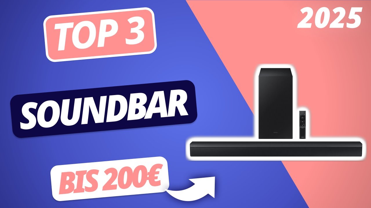 Die beste SOUNDBAR UNTER 200€ (2025) | TOP 3 Soundbars im Vergleich