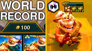 100 GOLD KOBUKO WORLD RECORD ⭐⭐⭐ | TFT SET 11