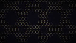 🔸 10 Hour cool background Golden Hexagon Geometric Tech Live Wallpaper