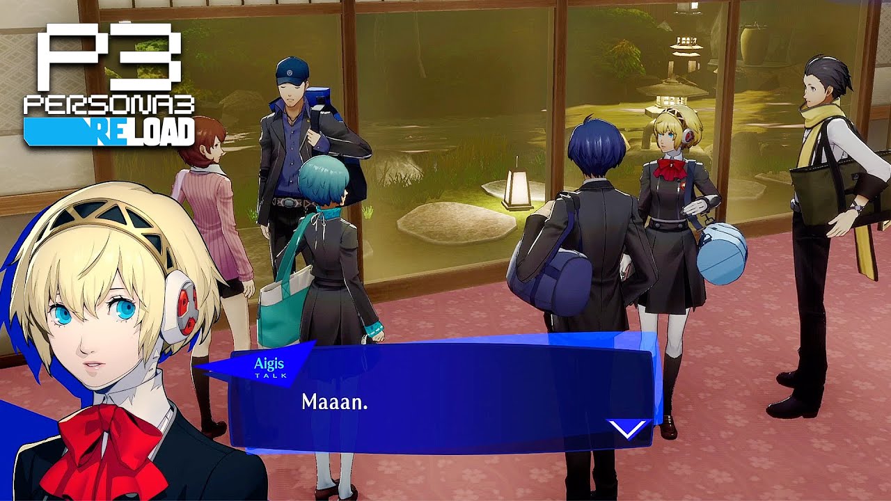 Aigis copies Junpei on Kyoto School Trip | Persona 3 Reload