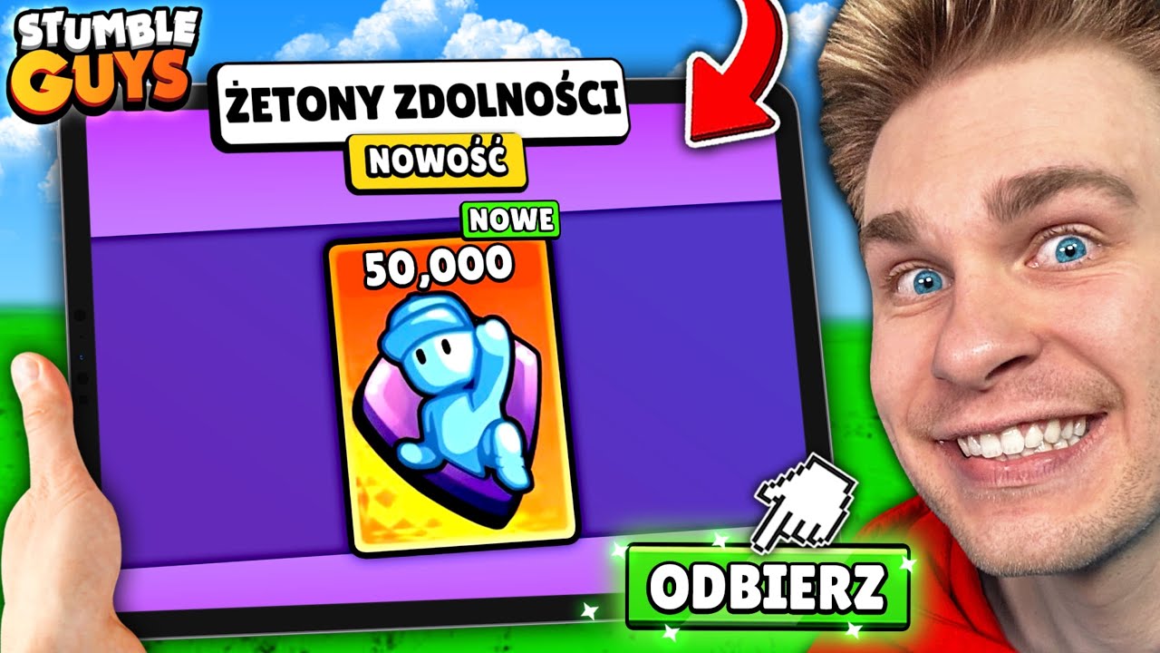 Jak ODEBRAĆ aż (50.000) ŻETONÓW ZDOLNOŚCI 💪 *POSPIESZ SIĘ* w STUMBLE GUYS! 😱