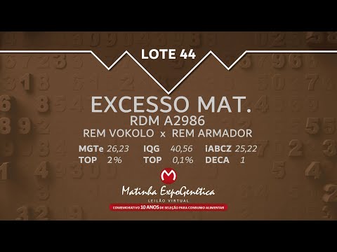 LOTE 44 MATINHA EXPOGENÉTICA 2021