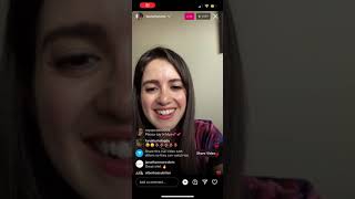 Laura Marano instagram live